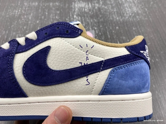 Rep AIR 1 JORDAN SCOTT DM7866-808 X CUSTOM TRAVIS 0704